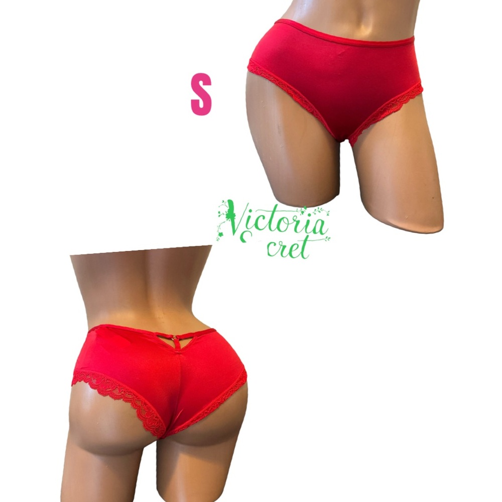 Victoria's Secret Bold Red Lace Panties